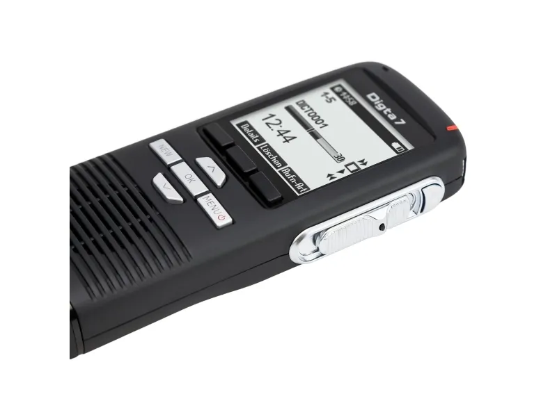 Grundig Digta 7 Stand-Alone Kit, 25 t, Quality Play (QP), Standard afspilning (SP), DSS, MP3, WAV, 200 - 7500 Hz, 64 - 192 Kbit/s, LCD