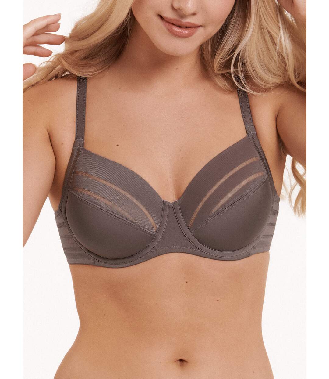 Soutien-gorge emboîtant Alegra marron bonnets B à E Lisca