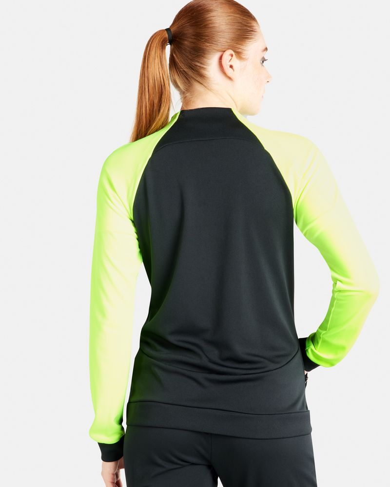 Veste de survêtement Nike Academy Pro Noir & Jaune Fluo pour femme