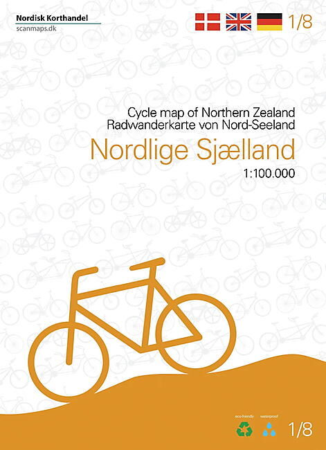 SCANMAPS - 1/8 NORD ZELANDE DANEMARK CARTE VELO