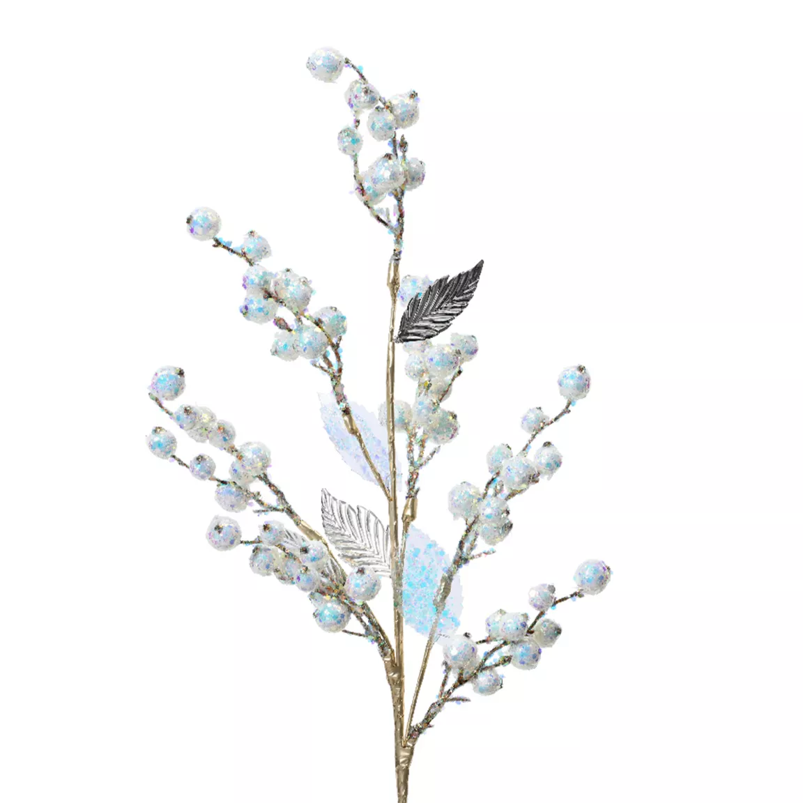 Branche de baies (H69 cm) Ice nature Irisé