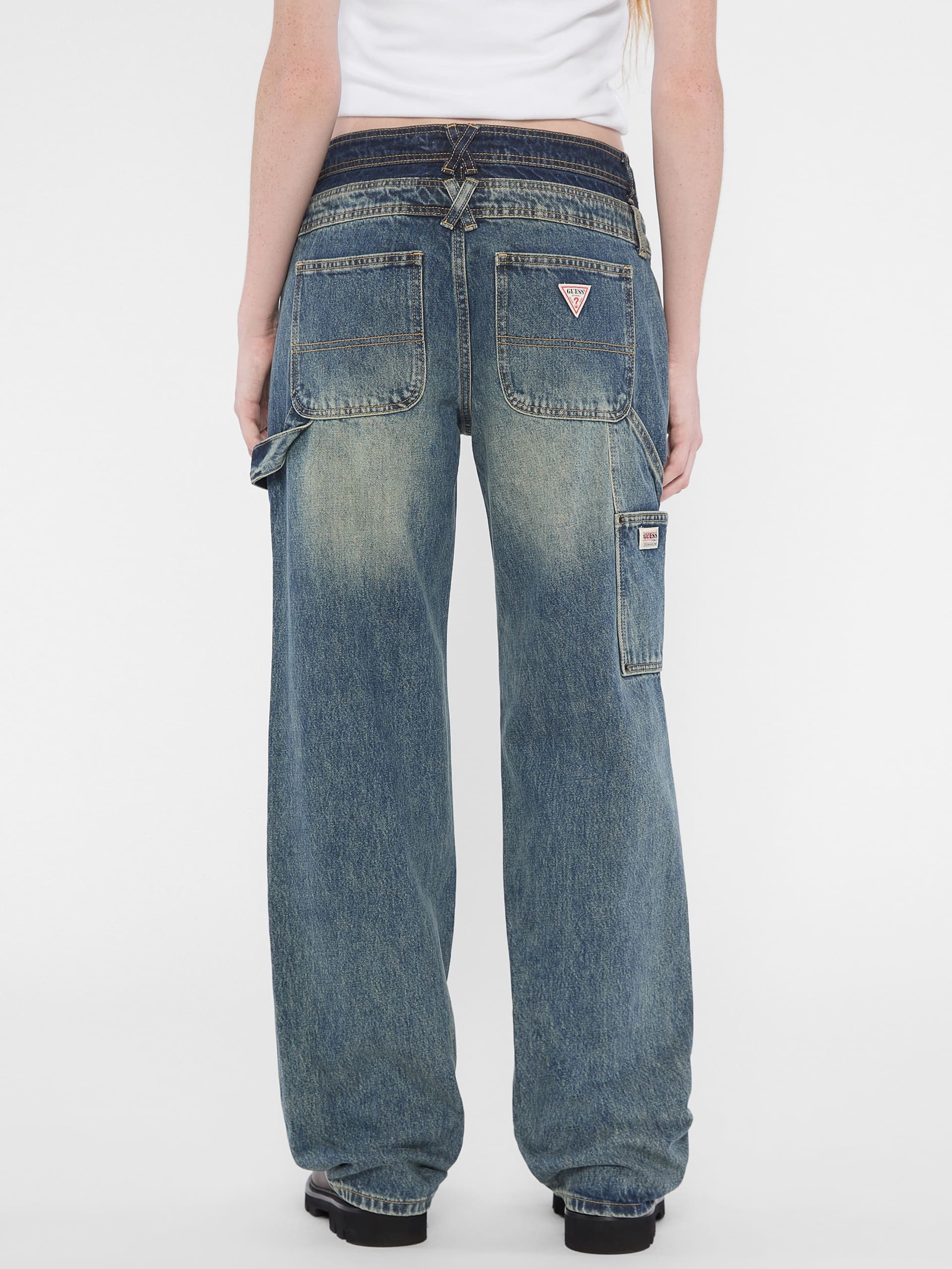 Calça jeans Carpenter com cós duplo da GUESS Originals