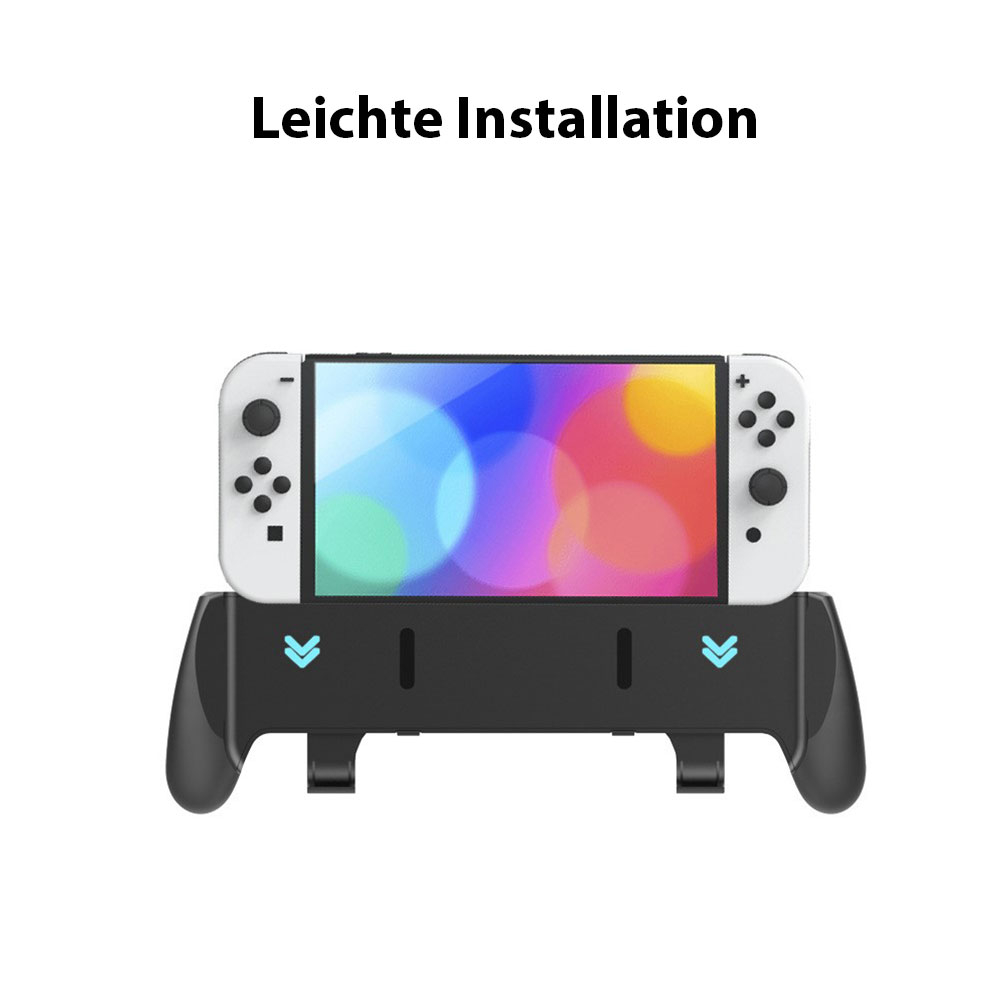 Hardcase Hülle mit Aufsteller und Spielkarten-Aufbewahrung für Nintendo Switch OLED - Weiss