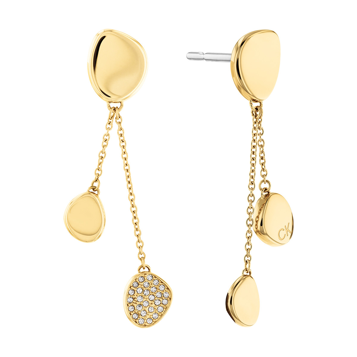 Boucles d'oreilles CALVIN KLEIN acier doré