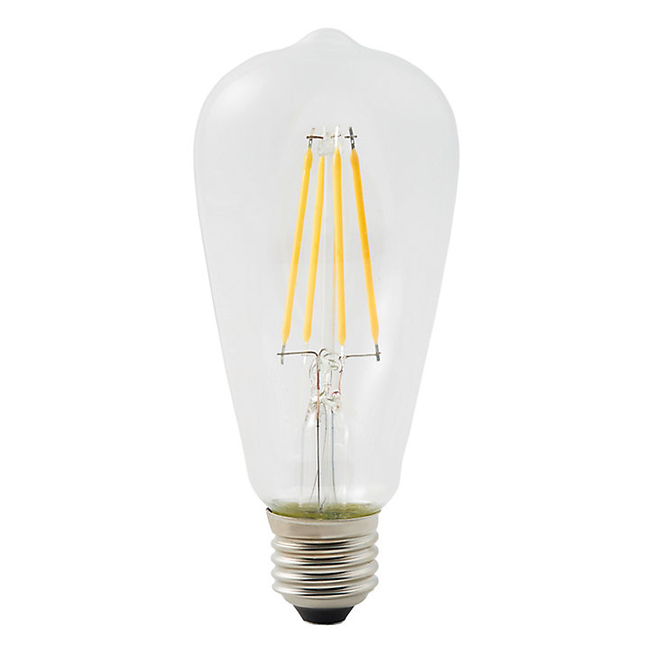 Ampoule à filament ST64 LED Diall E27 6,5W=60W blanc chaud