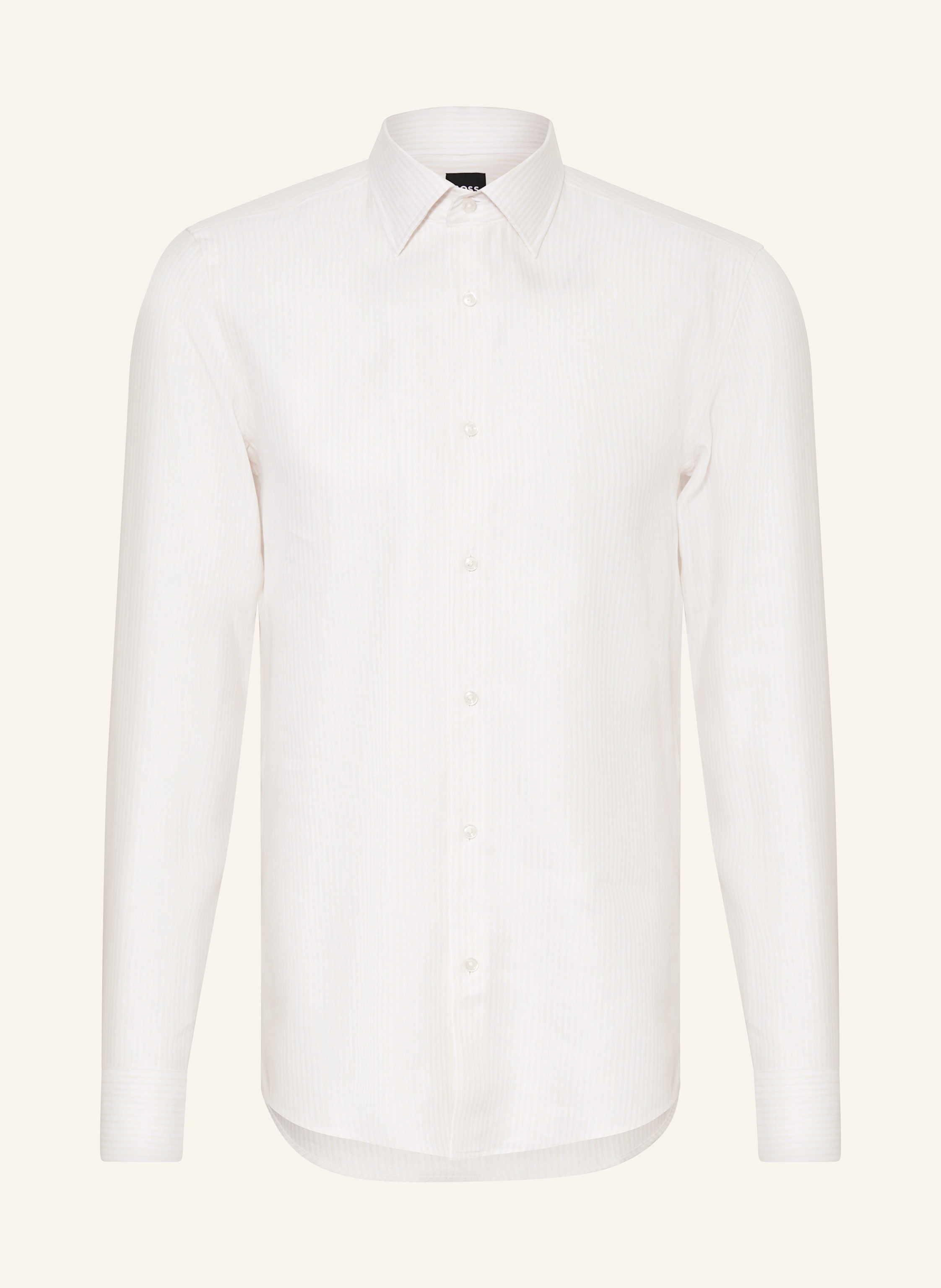 BOSS Hemd HANK Slim Fit mit Leinen