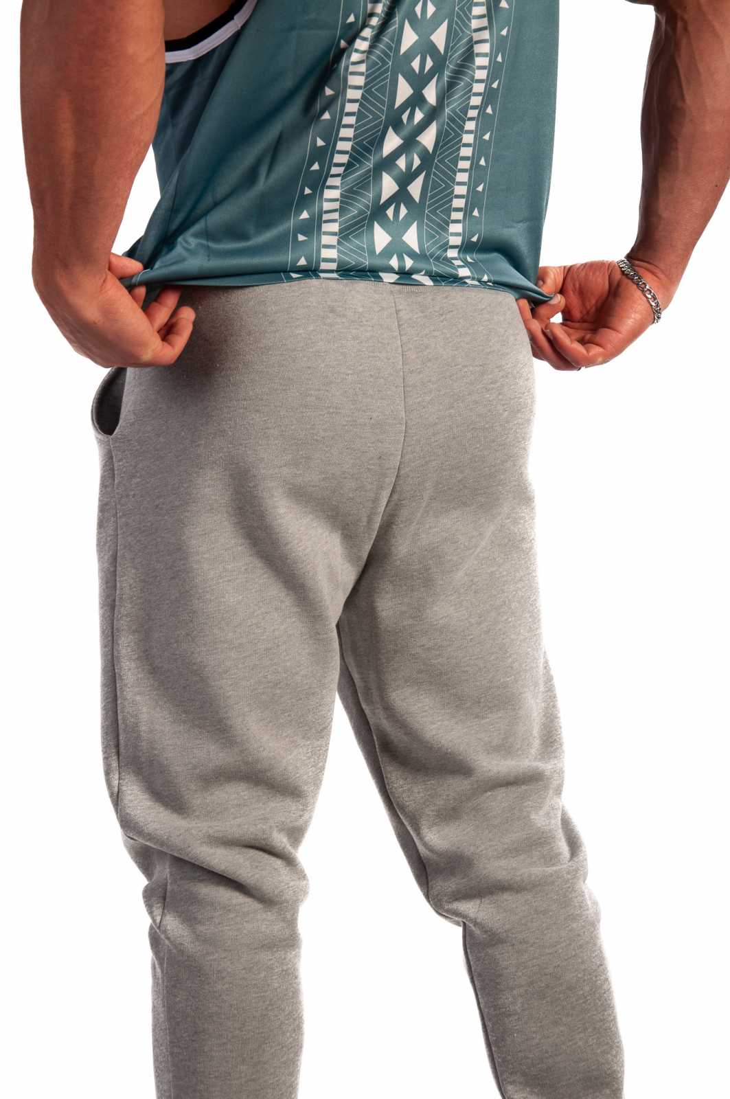 Calça de moletom Zumub na cor cinza