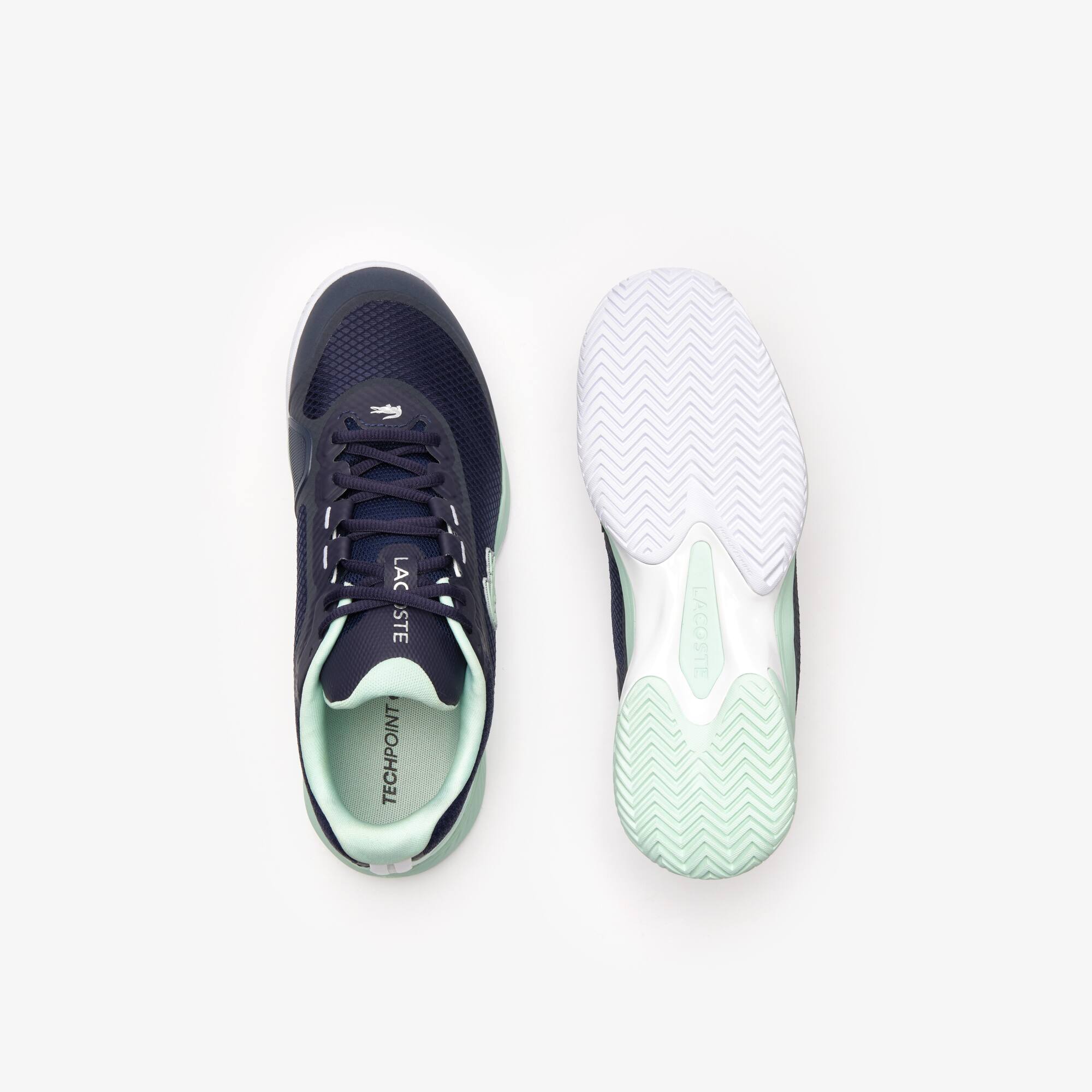 Chaussures de tennis Tech Point homme en textile Performance - Bleu - Lacoste - Homme