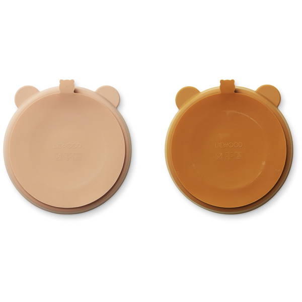 LIEWOODLIEWOOD   Stacy Menüteller mit Saugnapf 2er Pack mustard tuscany rose mix
