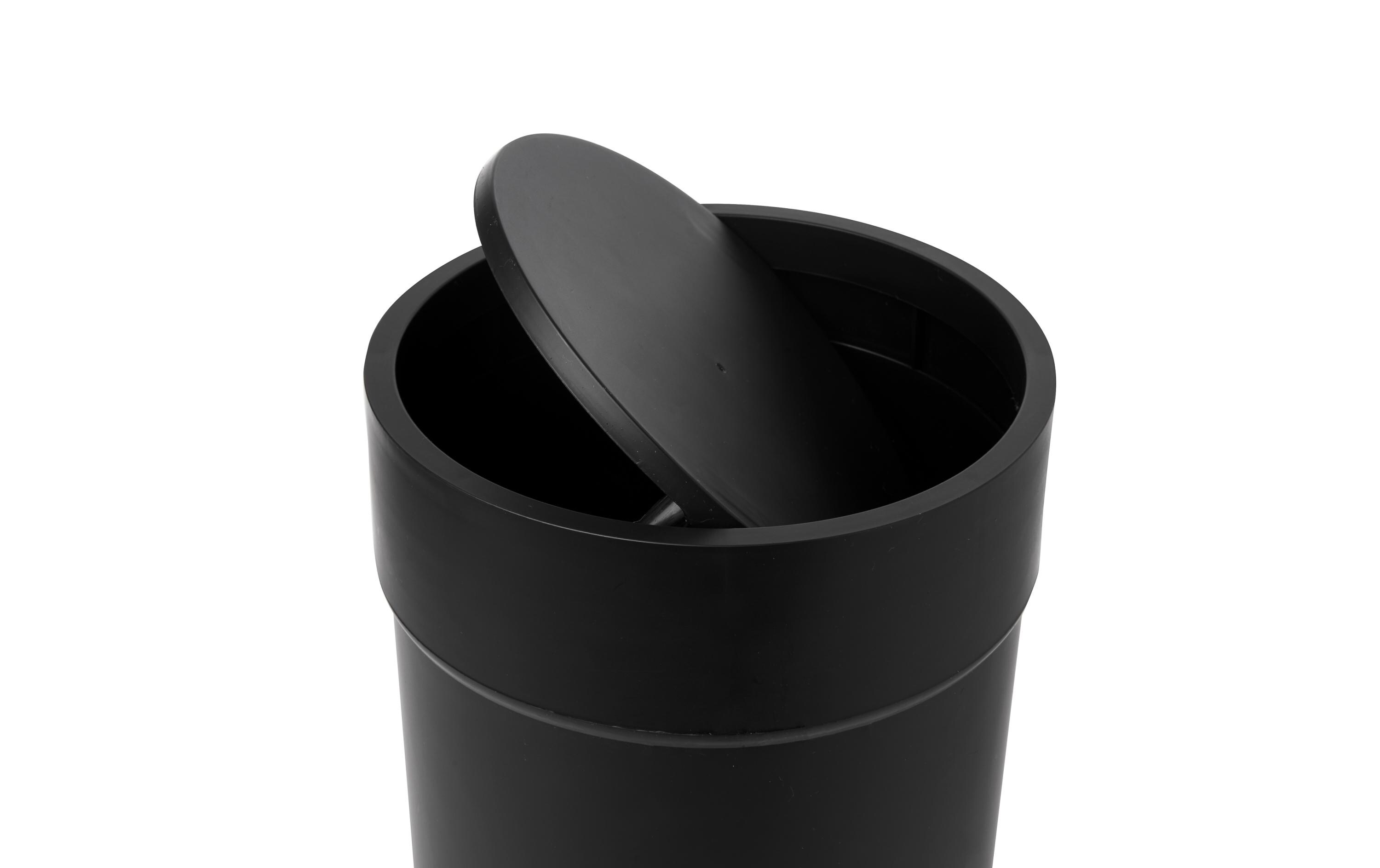 Kosmetikeimer Touch 6 l mit Schwingdeckel, SchwarzKosmetikeimer 6 L, Schwarz