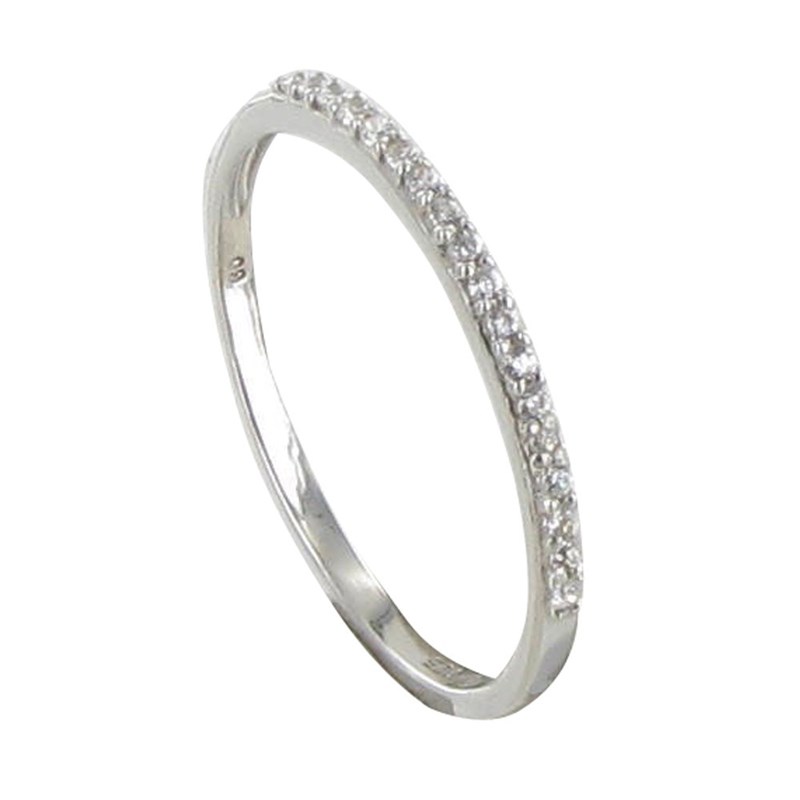 Bague Argent Alliance strass Cristal