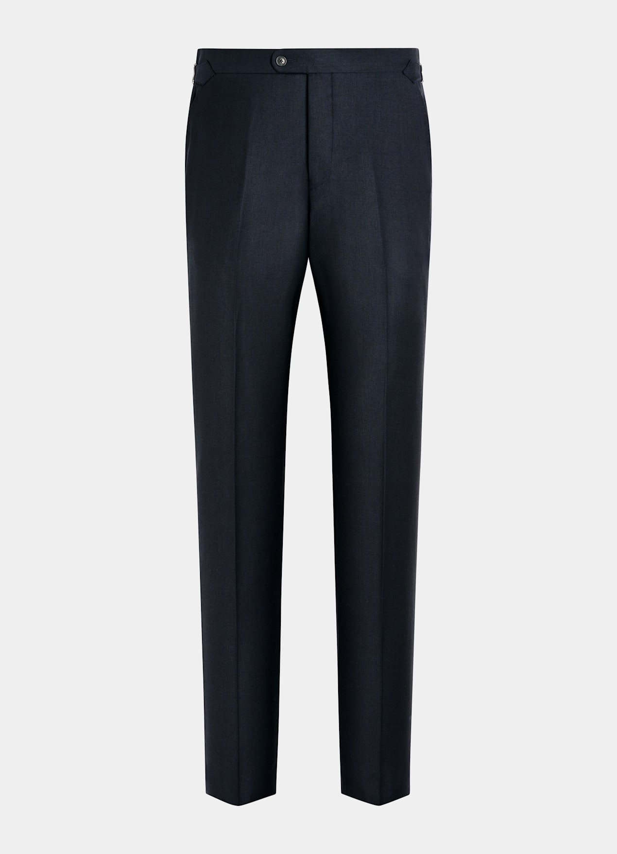 Pantalon de costume Slim Leg Straight bleu marine œil-de-perdrix