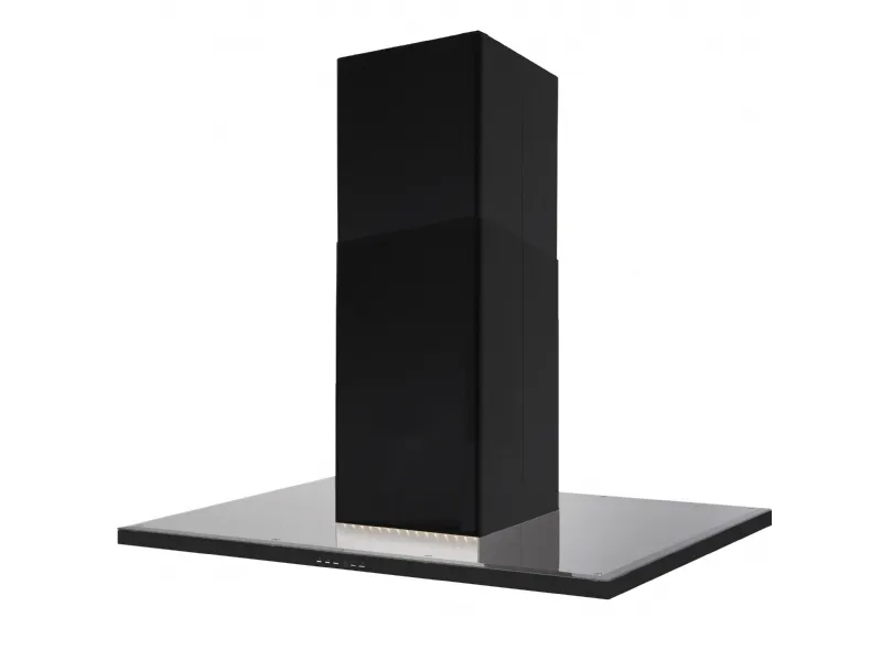 SILVERLINE Nordic Dark Ada SL 4250-90 SR - Hætte - frithængende - bredde: 90 cm - dybde: 60 cm - udtrækning og recirkulation (-) - sort