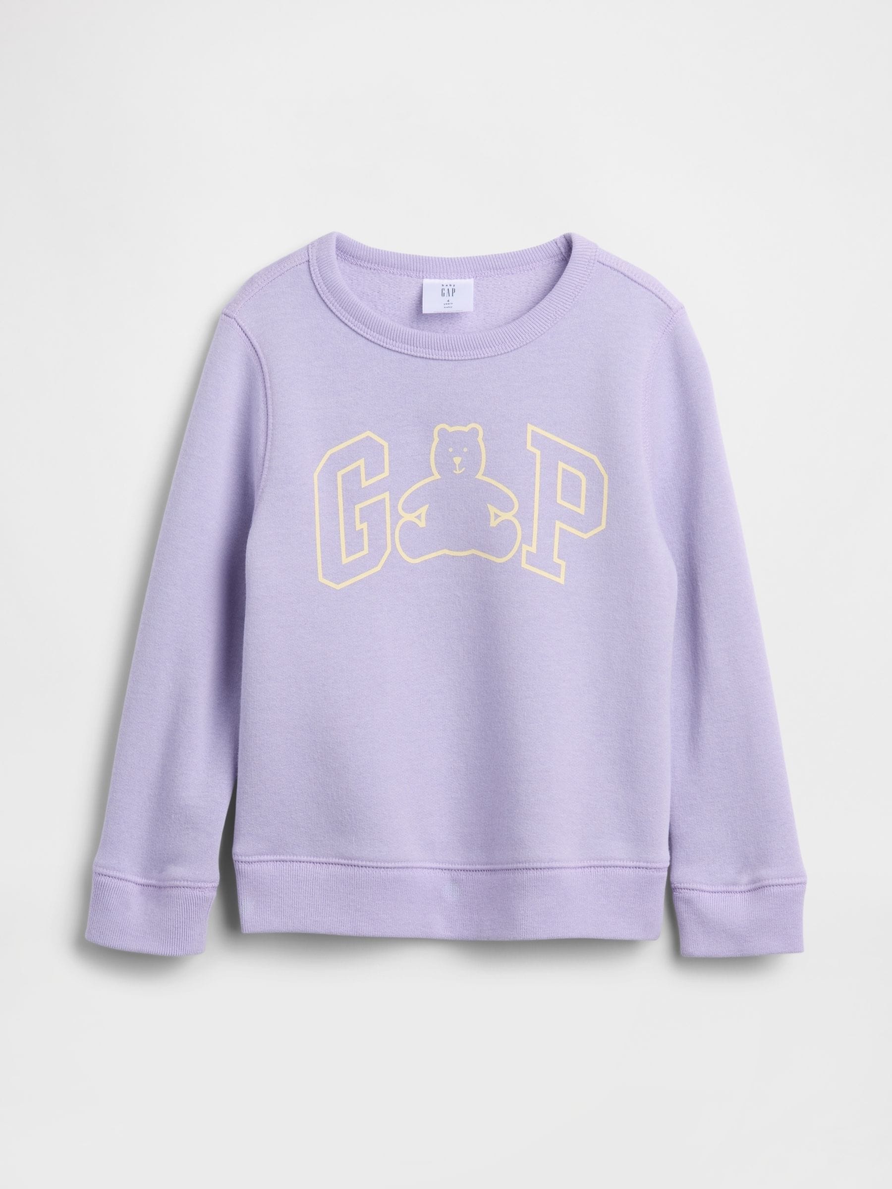 Paars - Gap Logo Christmas Sweatshirt (6mths-5yrs) (6mths-5yrs)