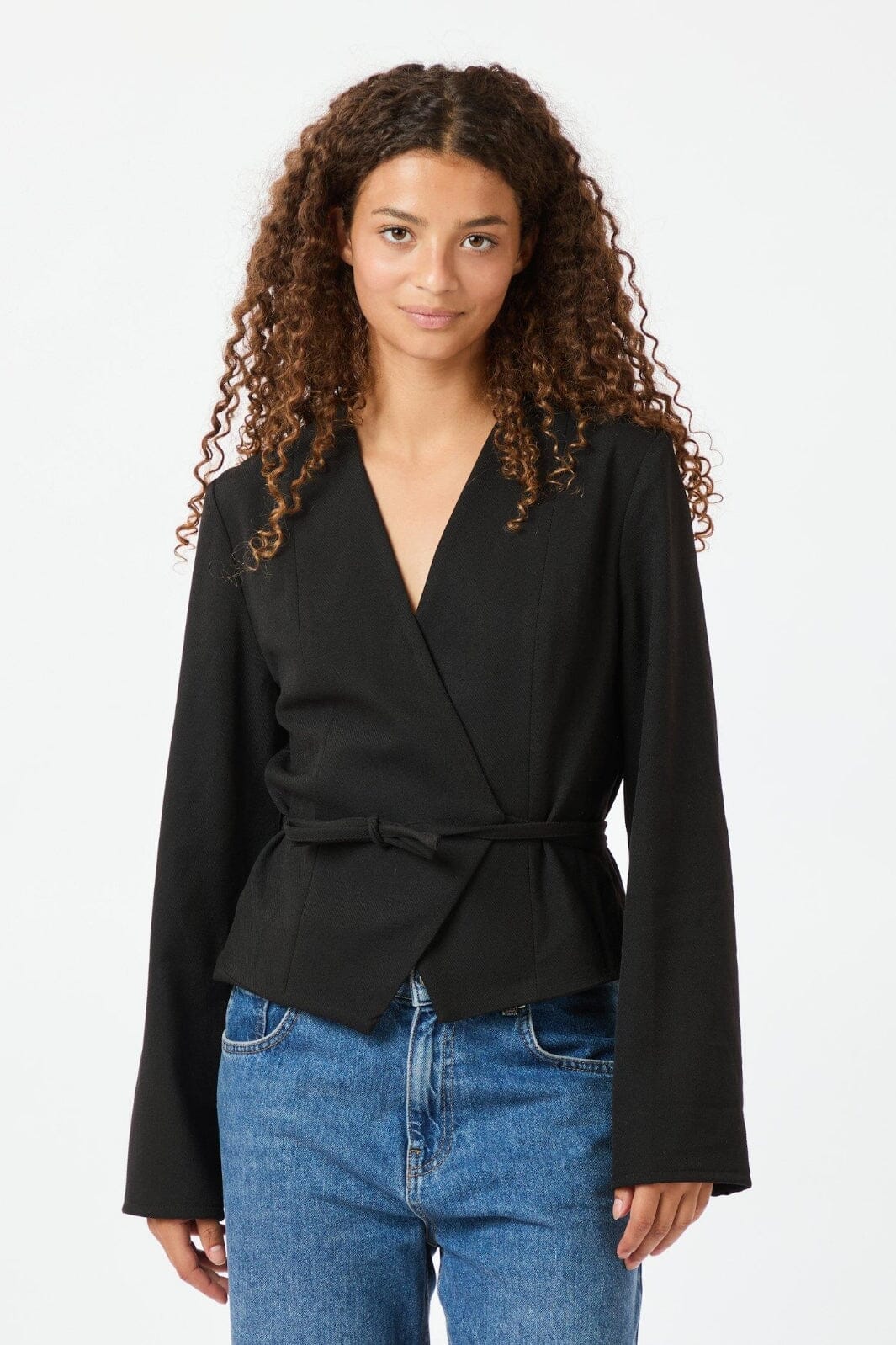 Neo Noir Simmi Wrap Blouse 164152 black