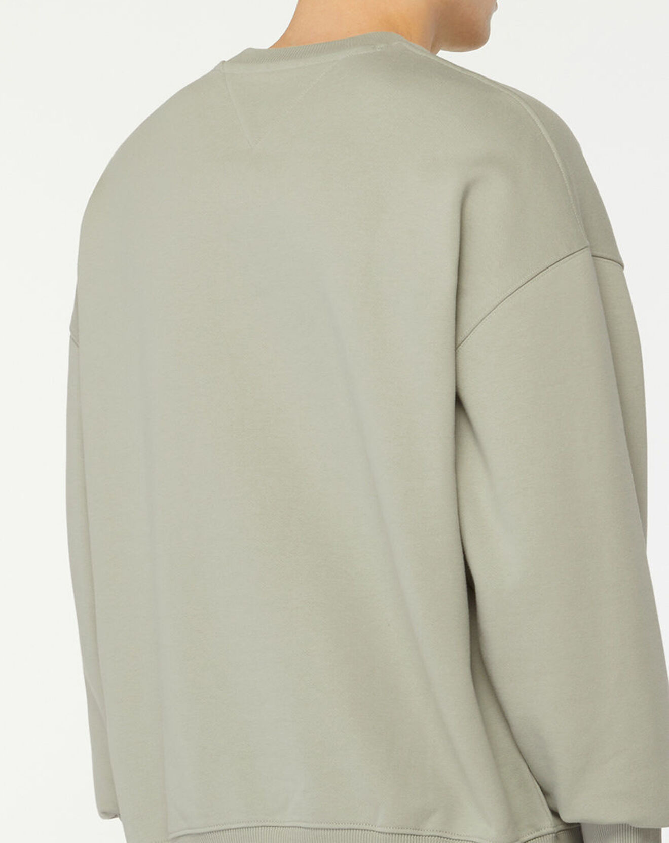 Tommy Jeans Sweat Tommy Badge vert de gris