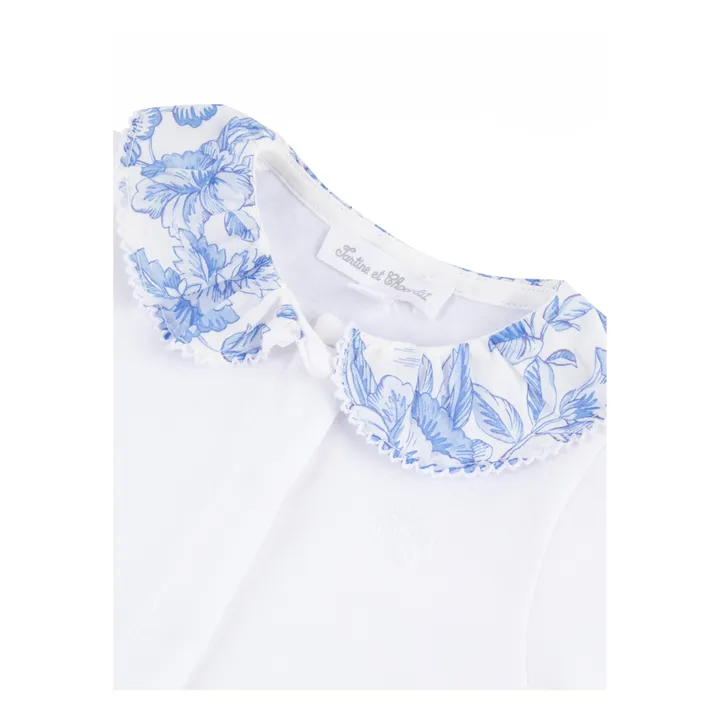 Tartine et Chocolat Pyjama Fleuri | Bleu