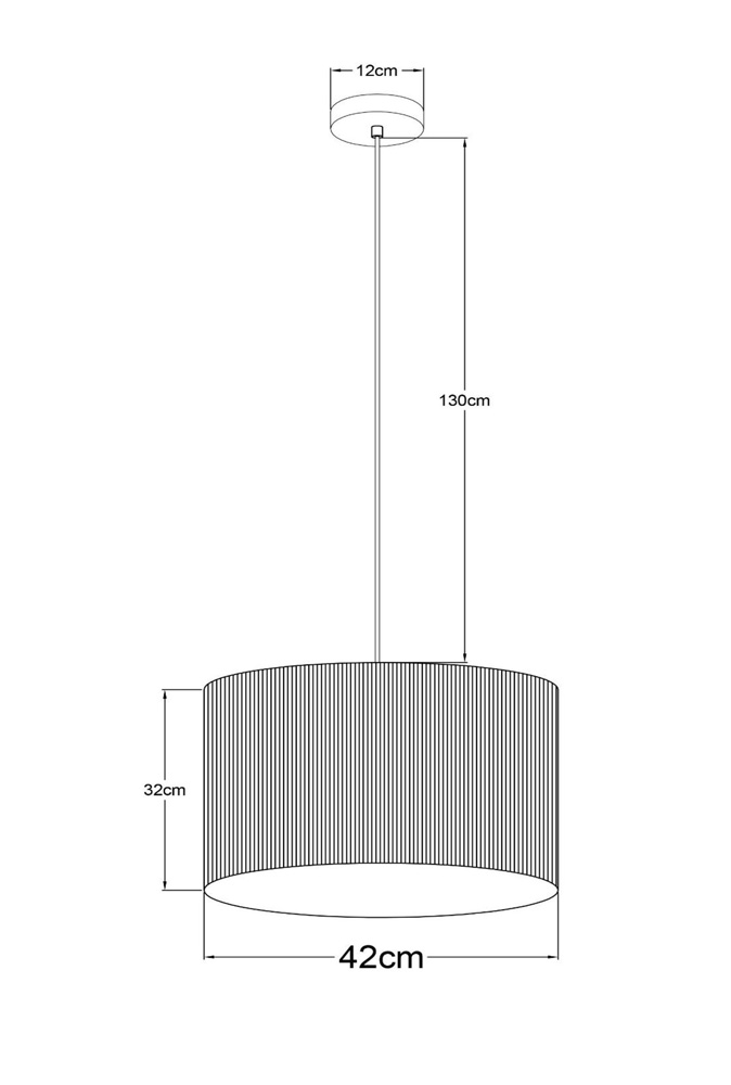 Lucide Magius hanglamp 42cm E27 rotan