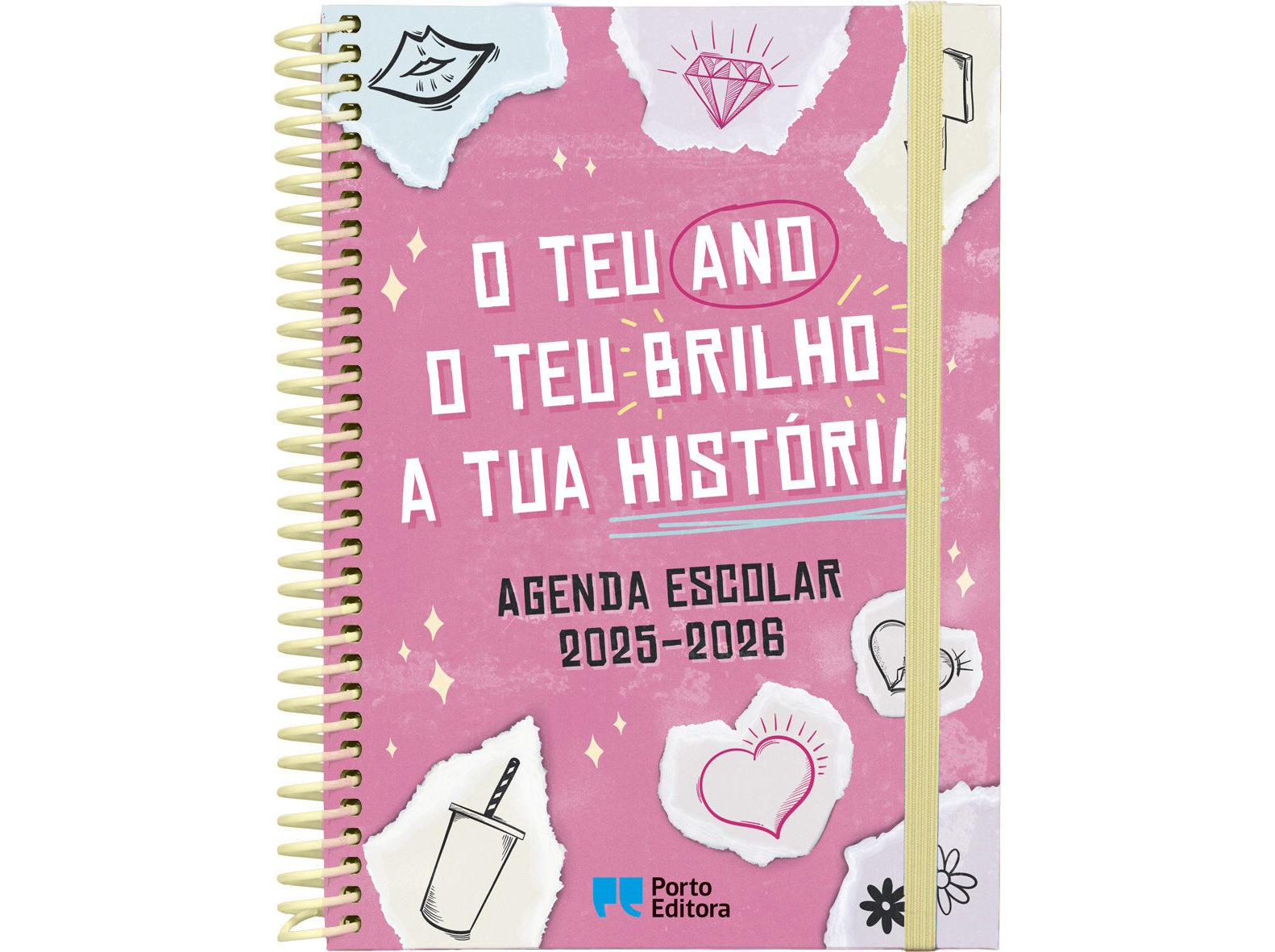 LIVRO AGENDA ESCOLAR 2025-2026 O TEU ANO O TEU BRILHO A TUA