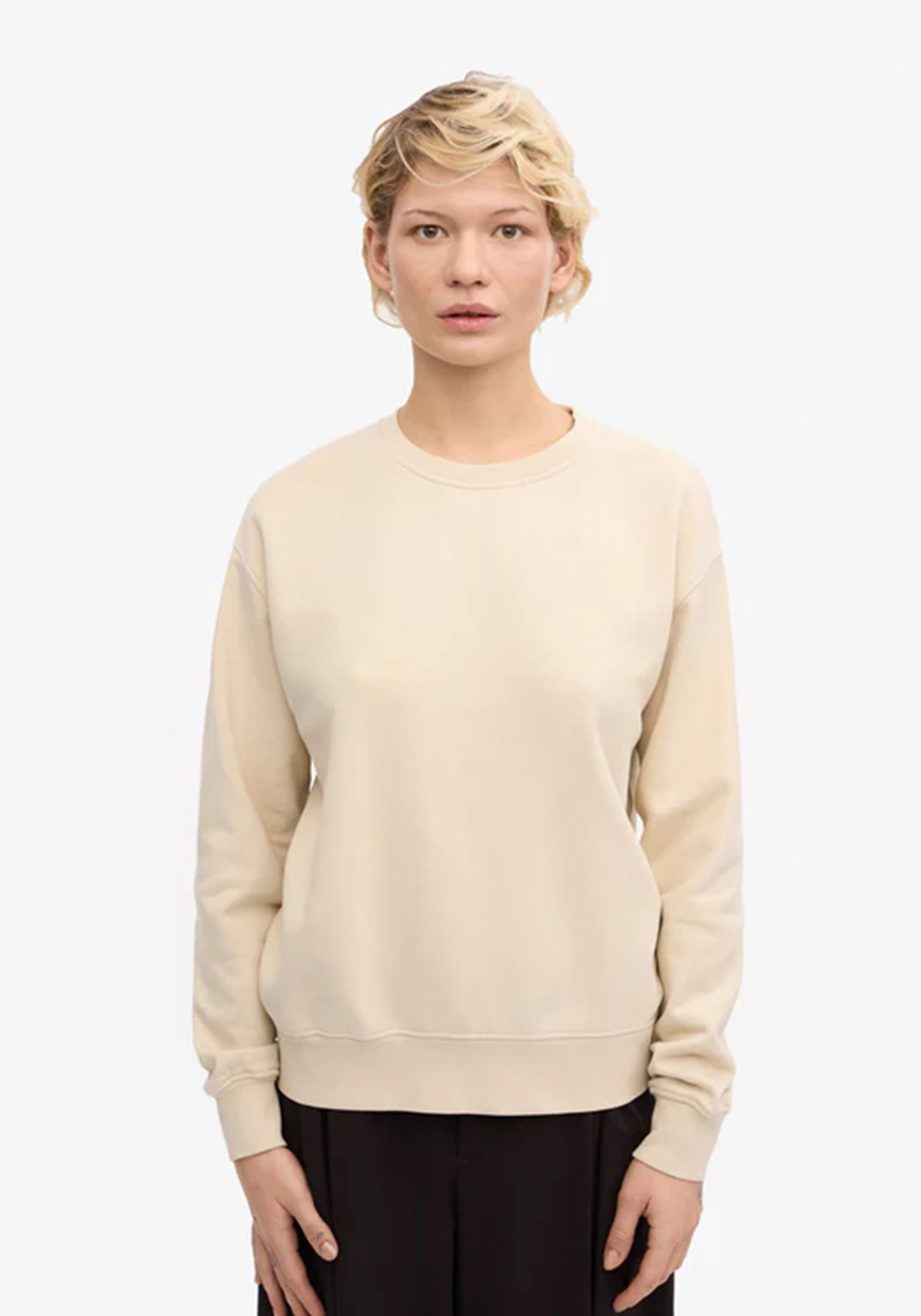 Colorful Standard Damen-Sweatshirt Ivory White