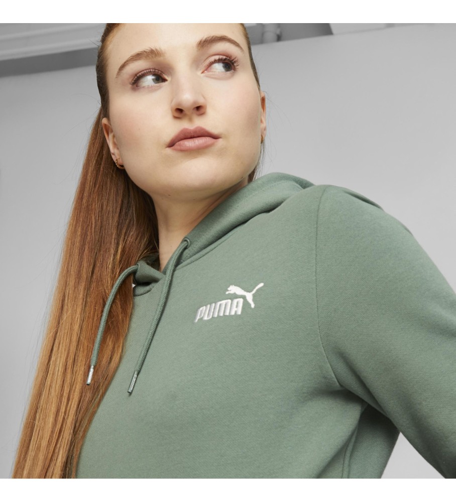 Moletom com Capuz Bordado Puma Essentials+ Verde