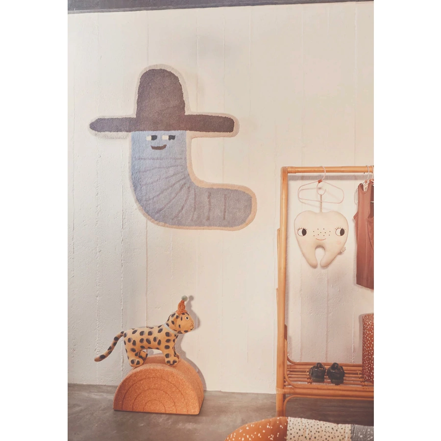 OYOY Vorleger Calle Cowboy Rug pale blue