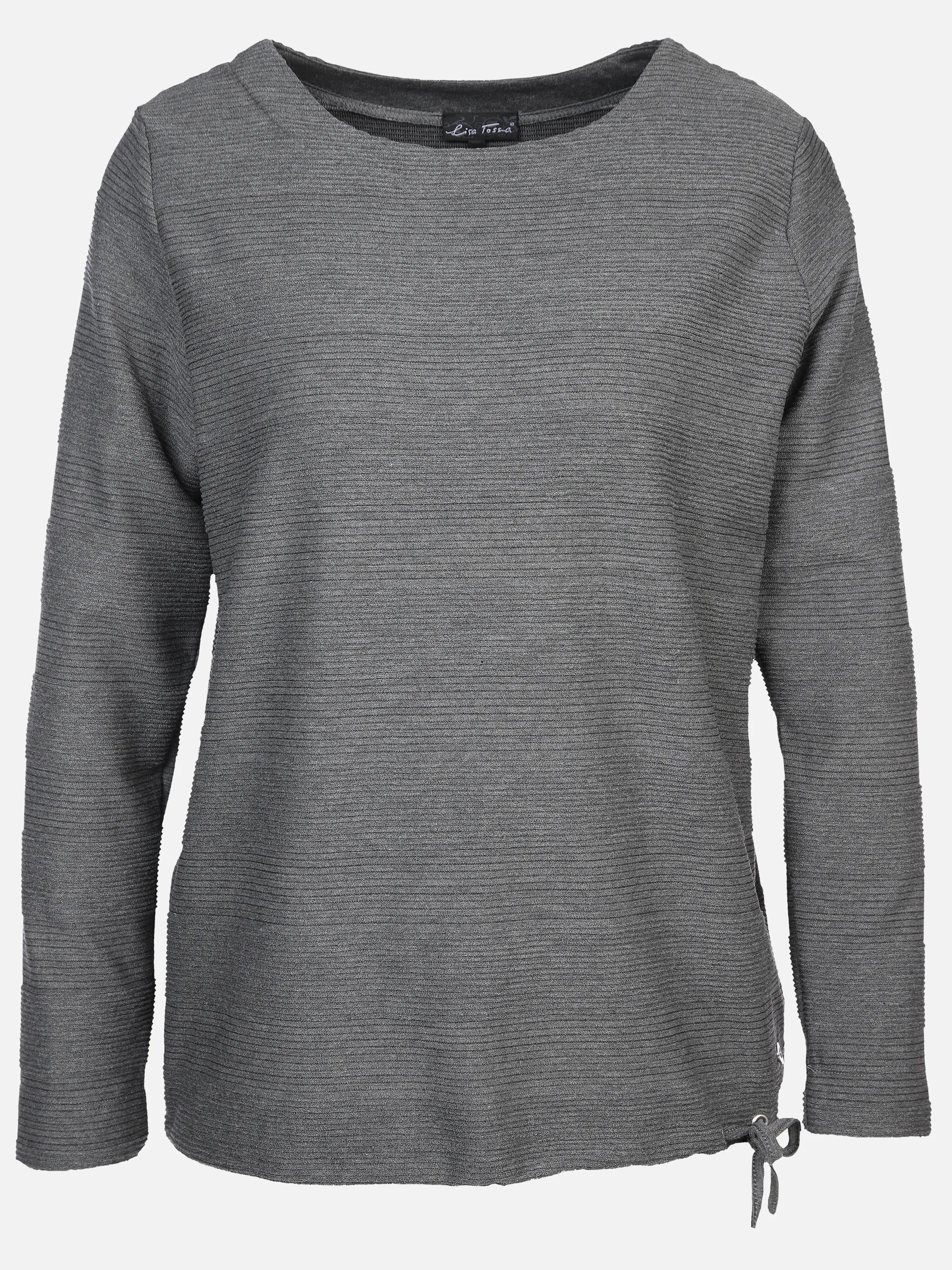 Damen Struktur-Shirt mit Streifenoptik