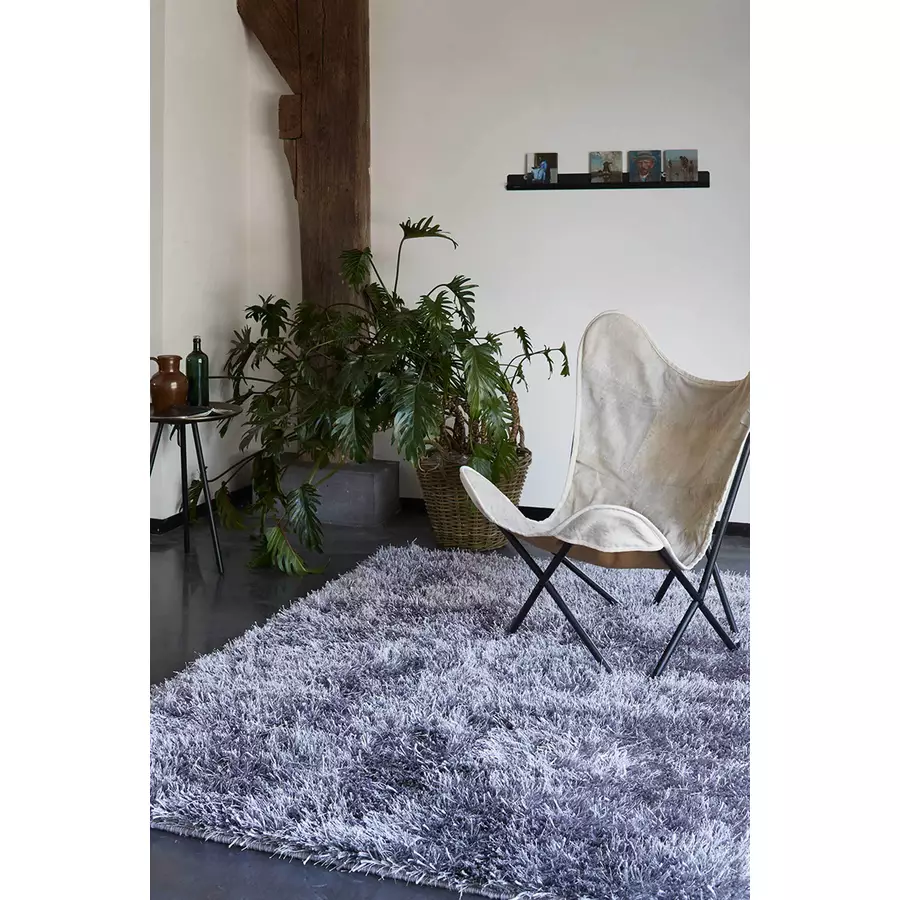 Esprit Hochflorteppich Cool Glamour silber