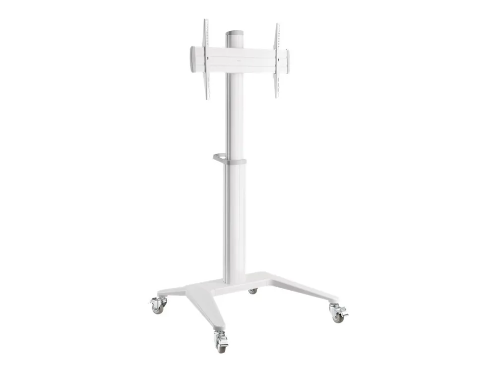 DELTACO ARM-0452 - Office - vogn med hjul - for LCD display - hvid - skærmstørrelse: 37