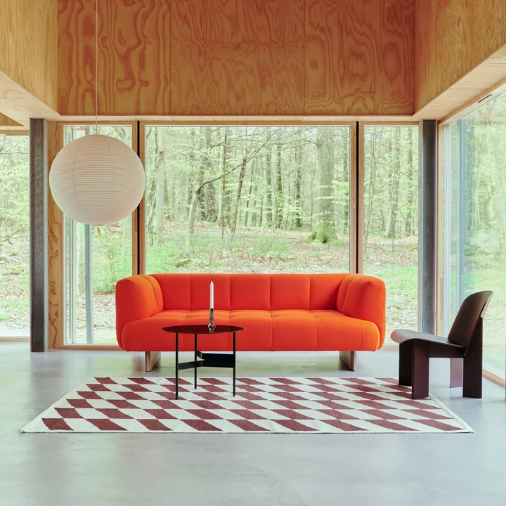 HAY - Quilton Lift 2-Sitzer Sofa, Eiche / Tartaglia 857