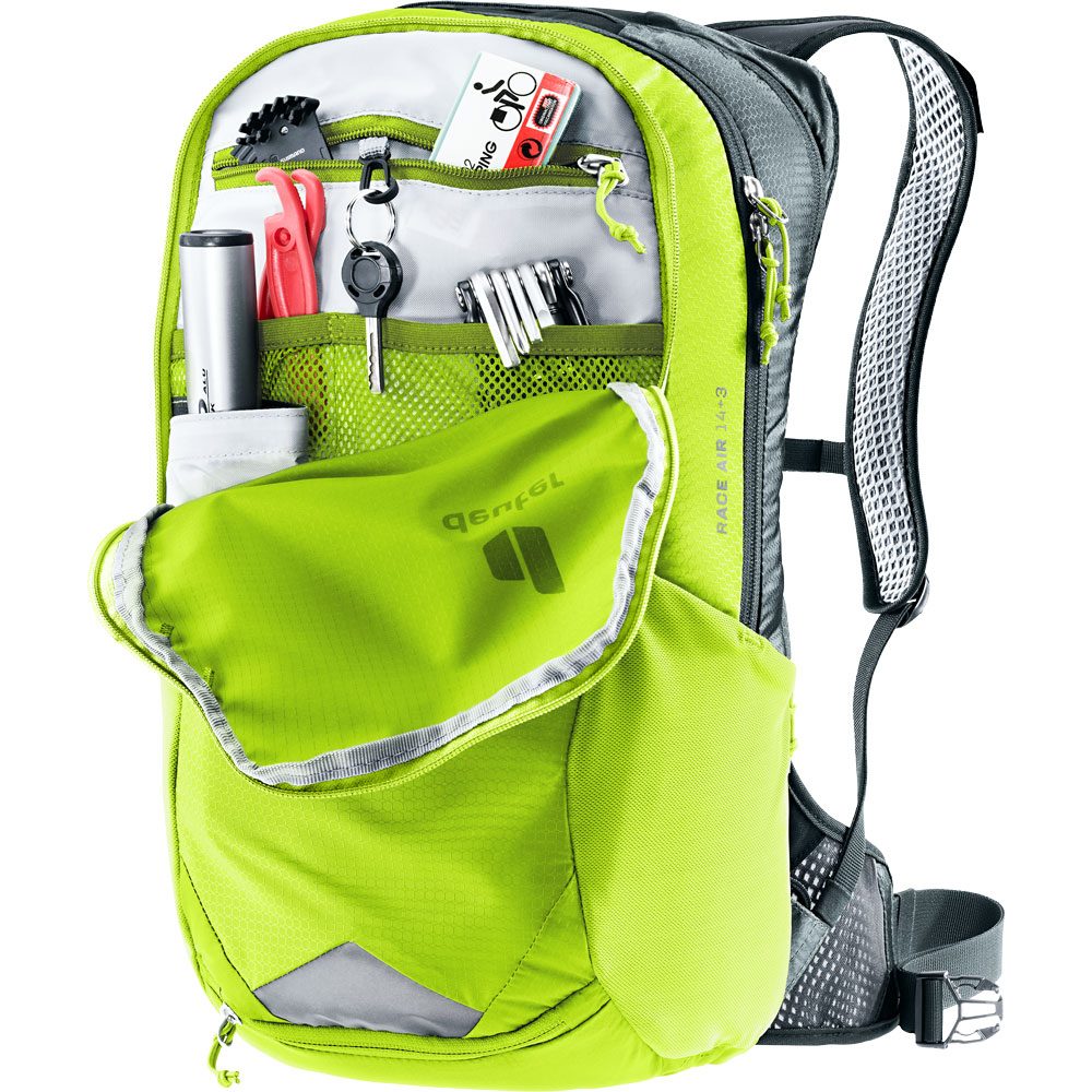 deuter Race Air 14l+3 Bike Rucksack Damen citrus graphite