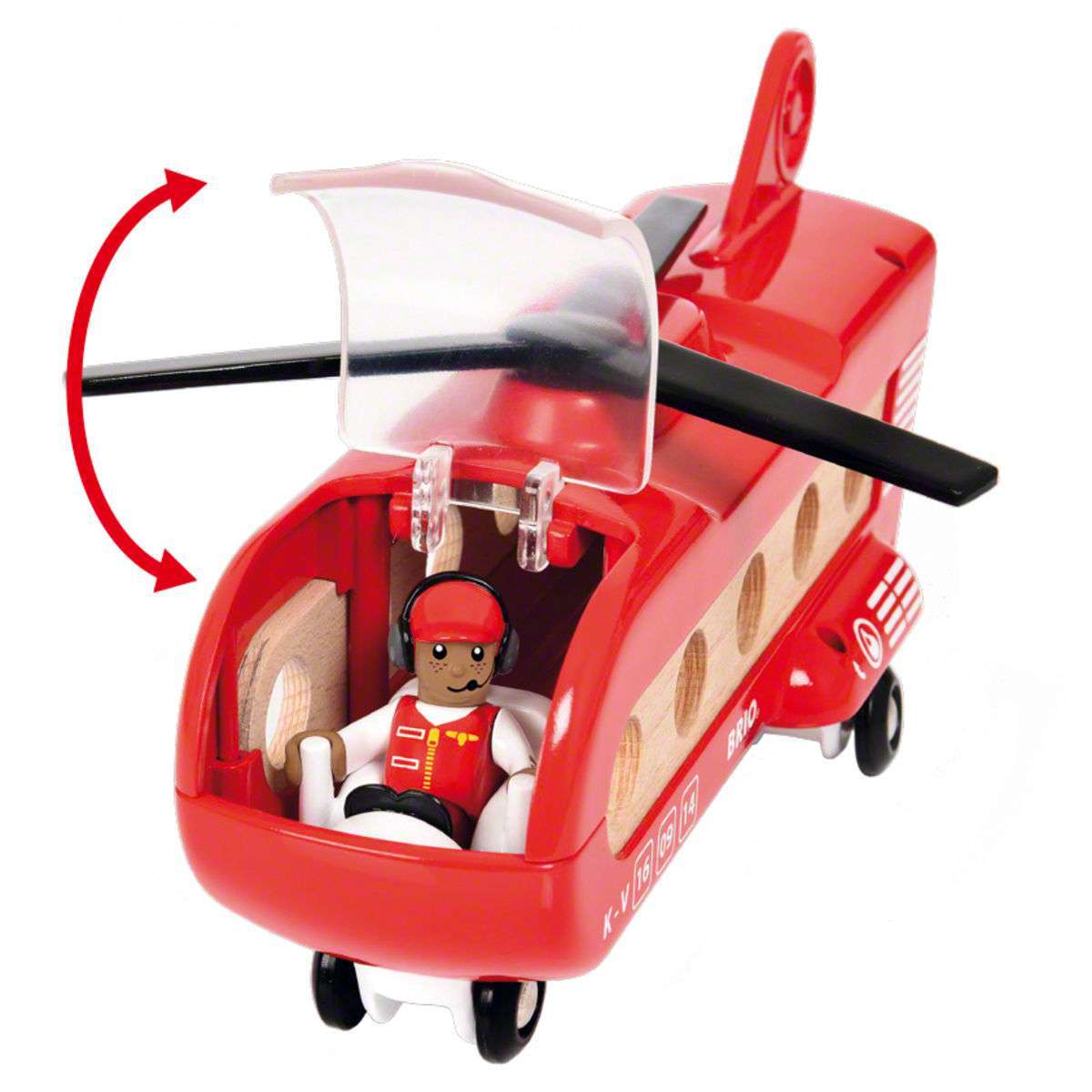BRIO Spiel Eisenbahn-Transporthubschrauber