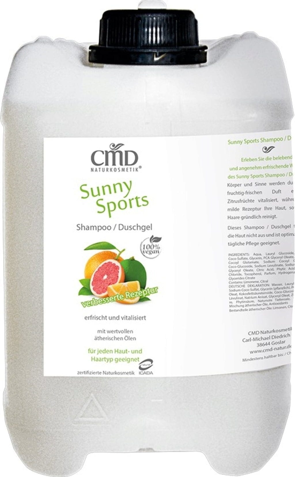 CMD Naturkosmetik  Sunny Sports Shampoo/Duschgel Großgebinde, 2,50 l