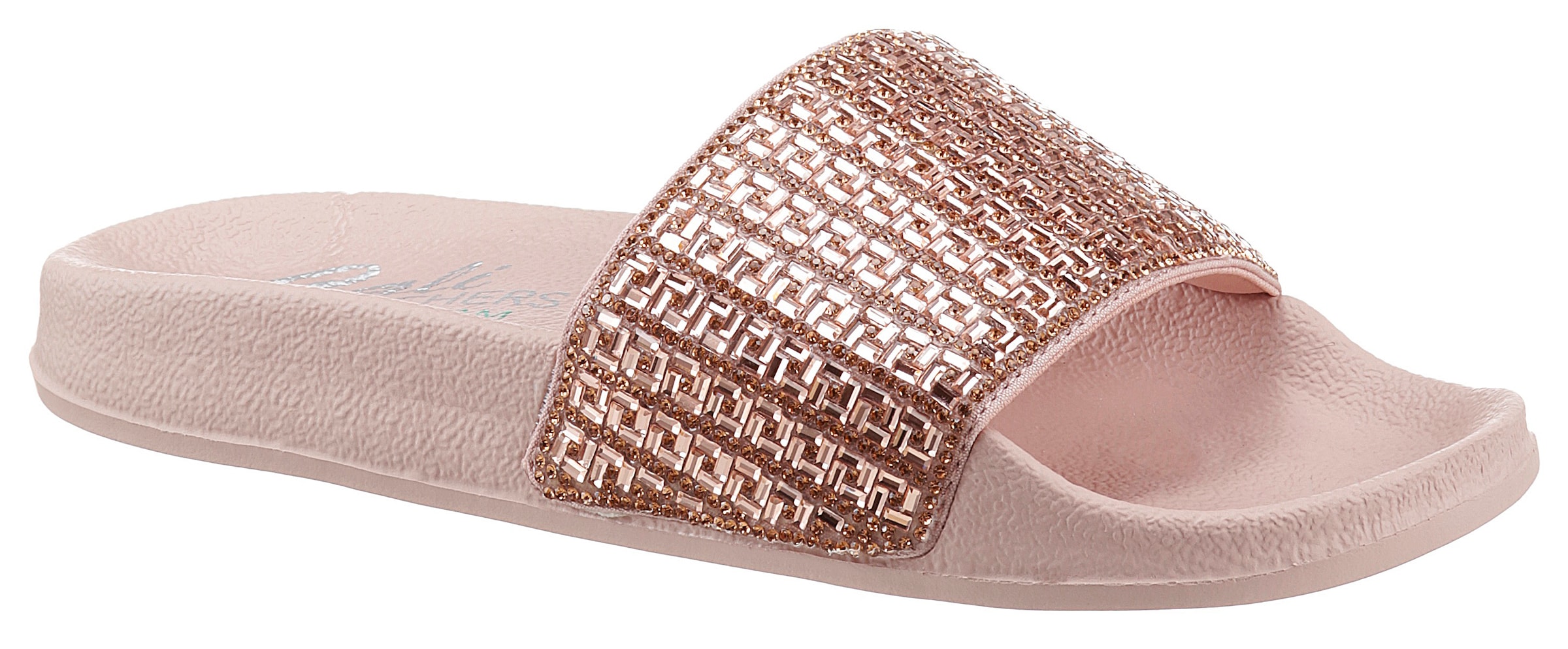 Skechers Pantolette »POP UPS NEW SPARK«  , Sommerschuh, Schlappen mit funkelnder Bandage