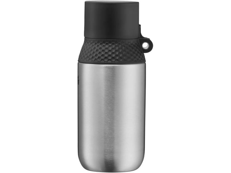 WMF Thermosflasche Iso2Go 350 ml, Silber Isolierflasche aus Edelstahl