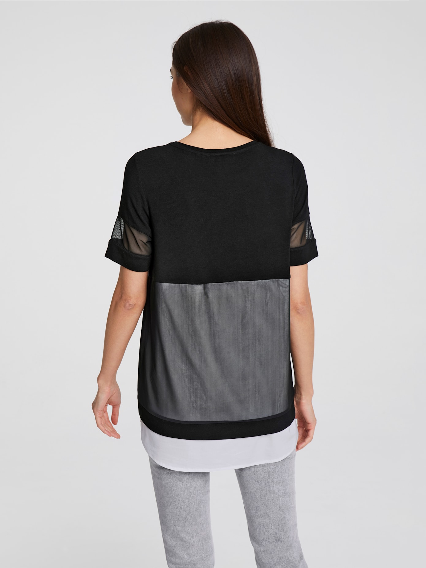 T-shirt joli look superposé