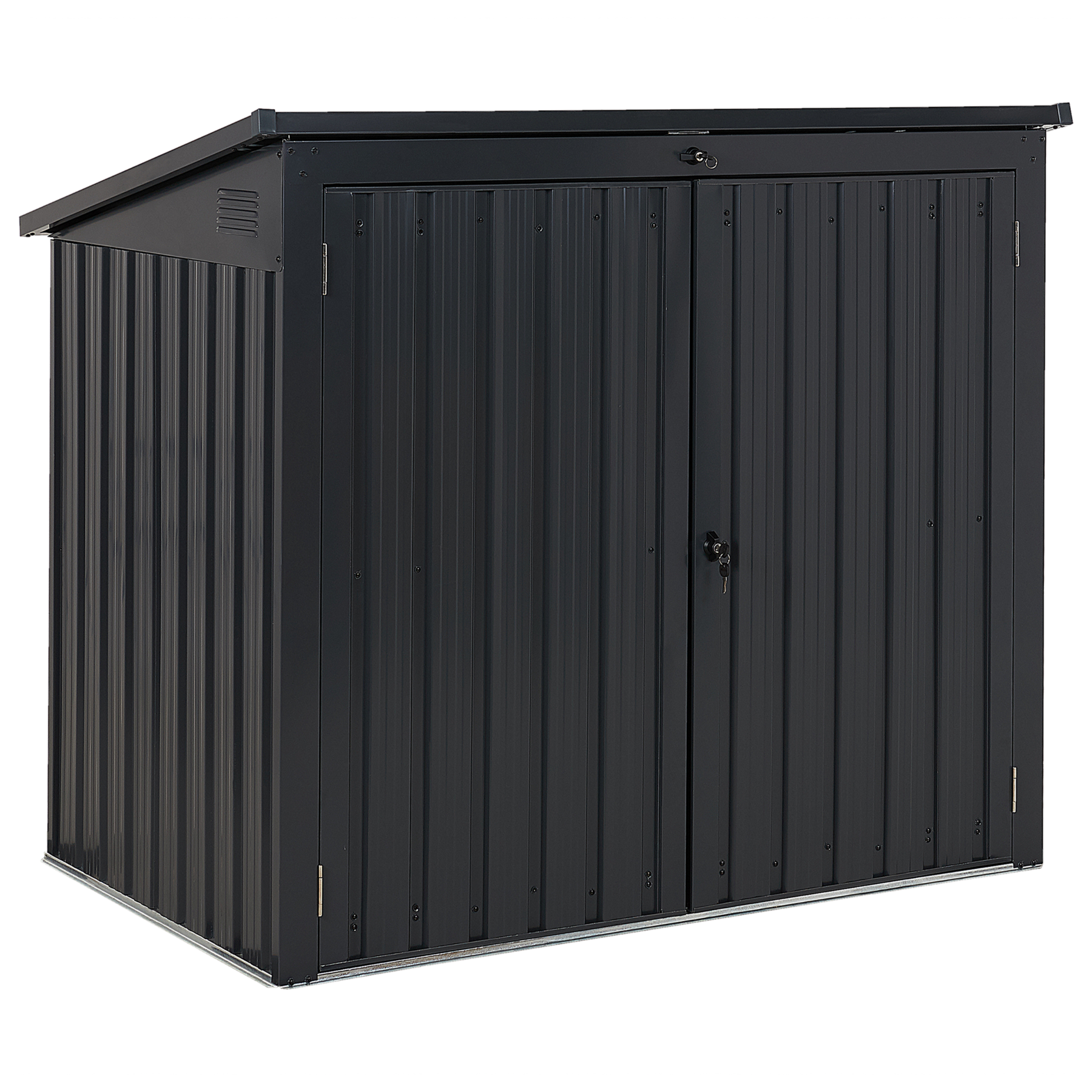 Beliani - MOENA  - Tuinhuis - Grafietgrijs - Staal
