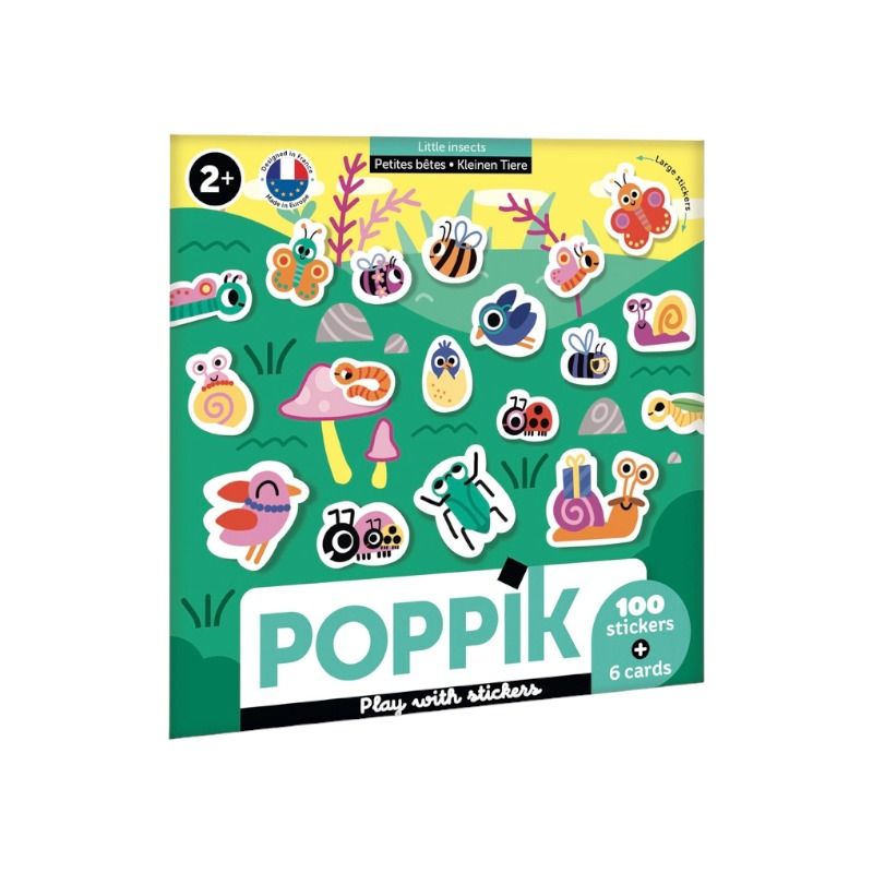 Cartes et gommettes petites bêtes premier âge Poppik