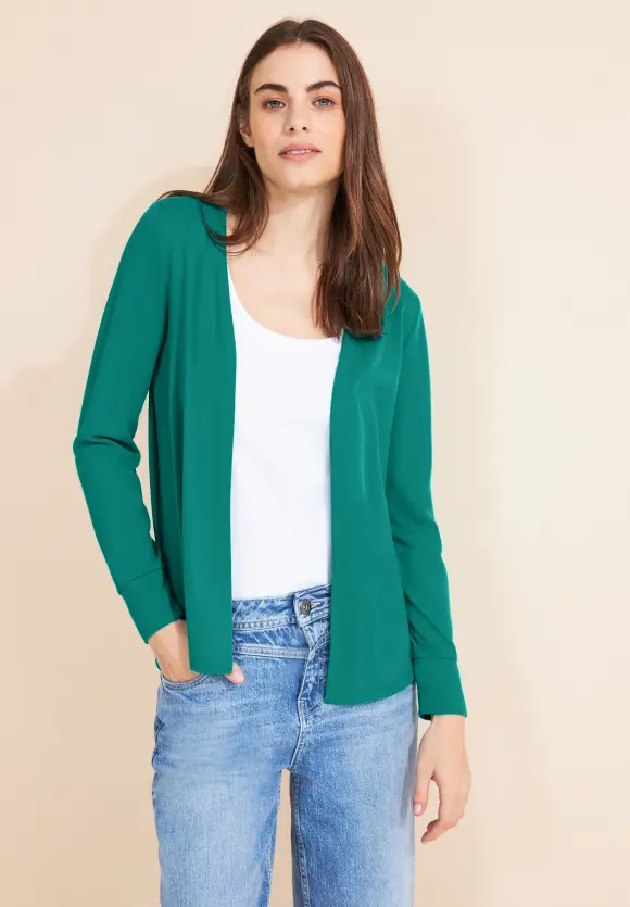 Offener Cardigan - intense aqua