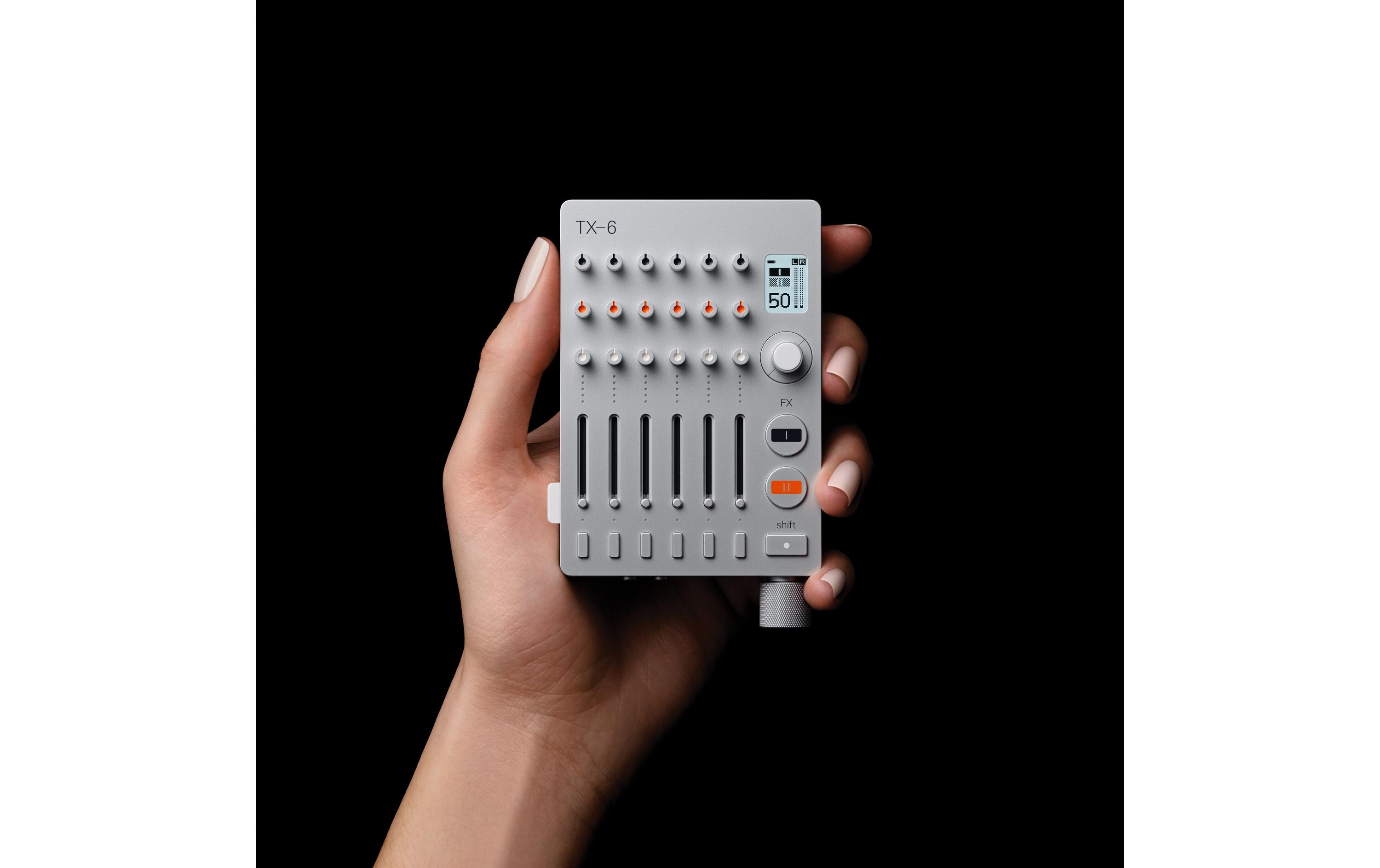 DJ-Mixer TX-6<br>Ultra-kompakter Feldmixer und Mehrkanal-Audiointerface