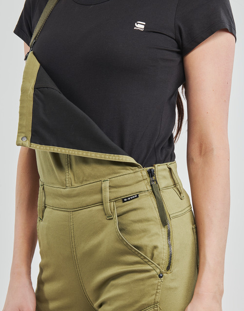 G-Star Raw - WORKER RADAR DUNGAREE - Kaki