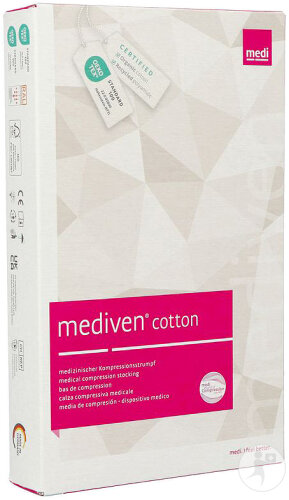 Mediven Cotton CCL2 Ad P.F. Bas De Compression Noir T4 1 Paire