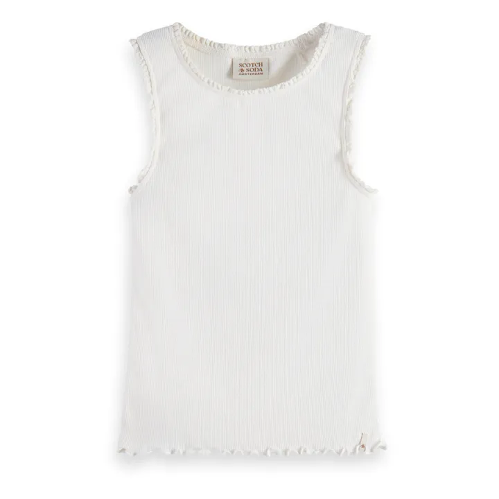 Scotch & Soda Débardeur Côtelé | Blanc