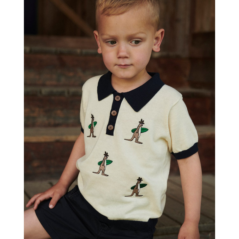 Køb COPENHAGEN COLORS Cream Comb. Polo W. Embroidery