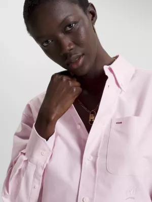 Camisa Oxford Crest Archive Relaxed Fit Unissex