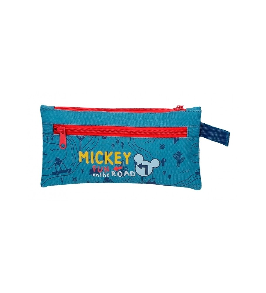 Estojo azul para lápis Disney Mickey Road Trip