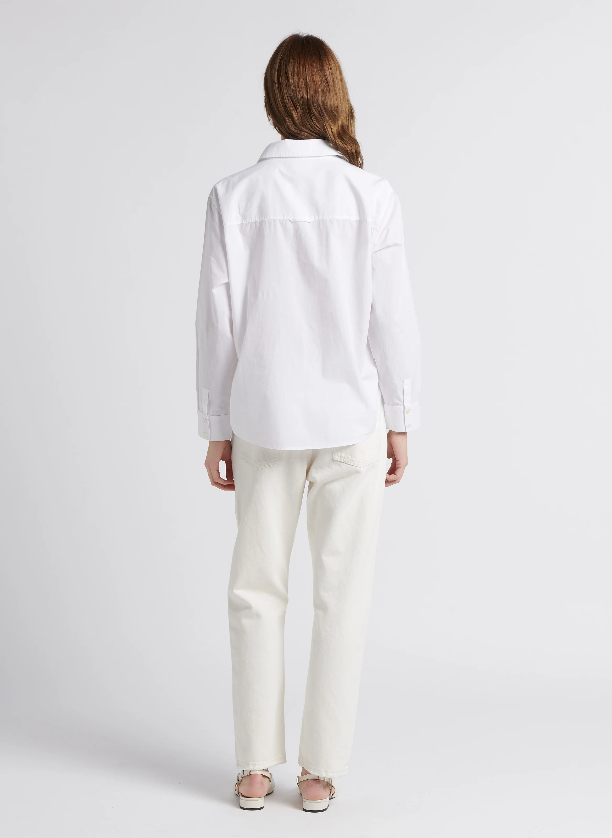 DEBORAH - Chemise col classique en coton | Blanc