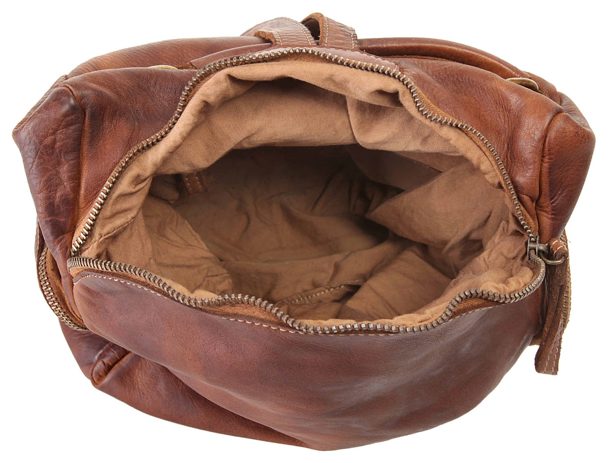 Samantha Look Cityrucksack echt Leder, Made in Italy