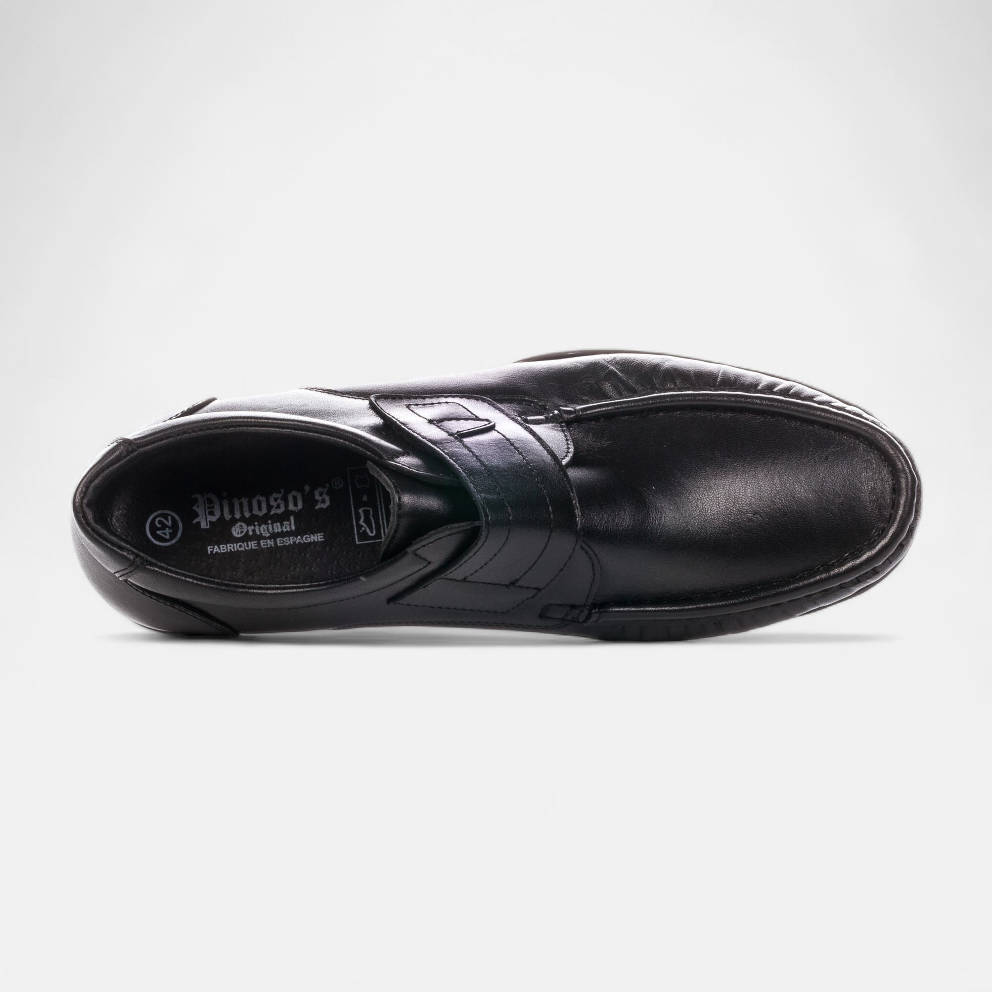 Derbies pieds sensibles Homme en cuir noir