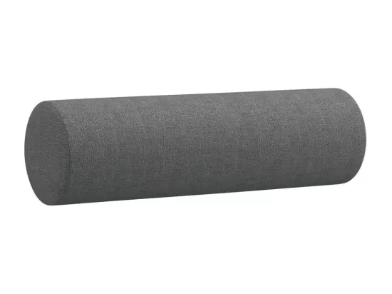 Canapé 3 places avec oreillers gris foncé 180 cm tissu